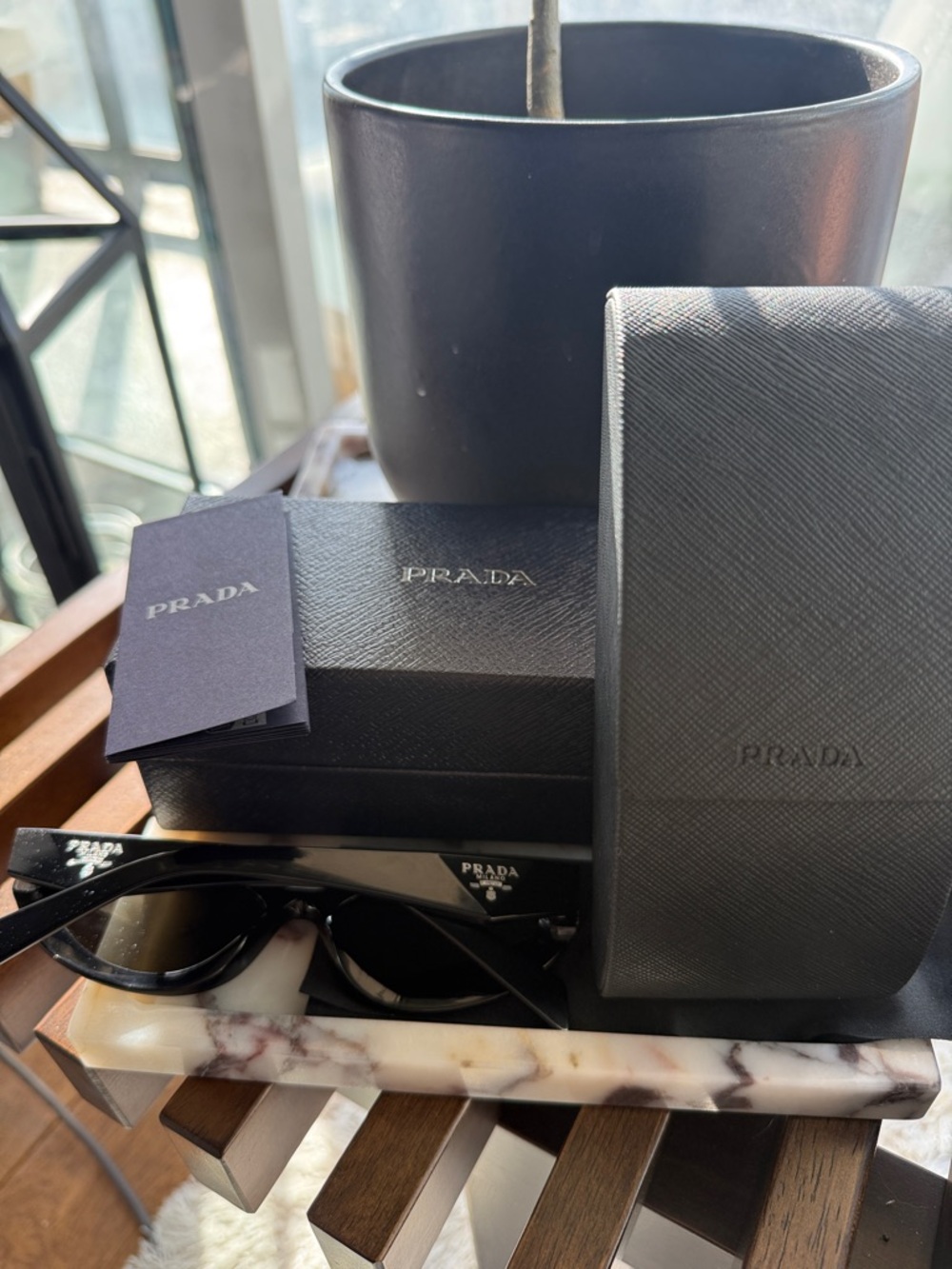 NEW PRADA Black PR26ZS Sunglasses | BNIB - Picture 14 of 15